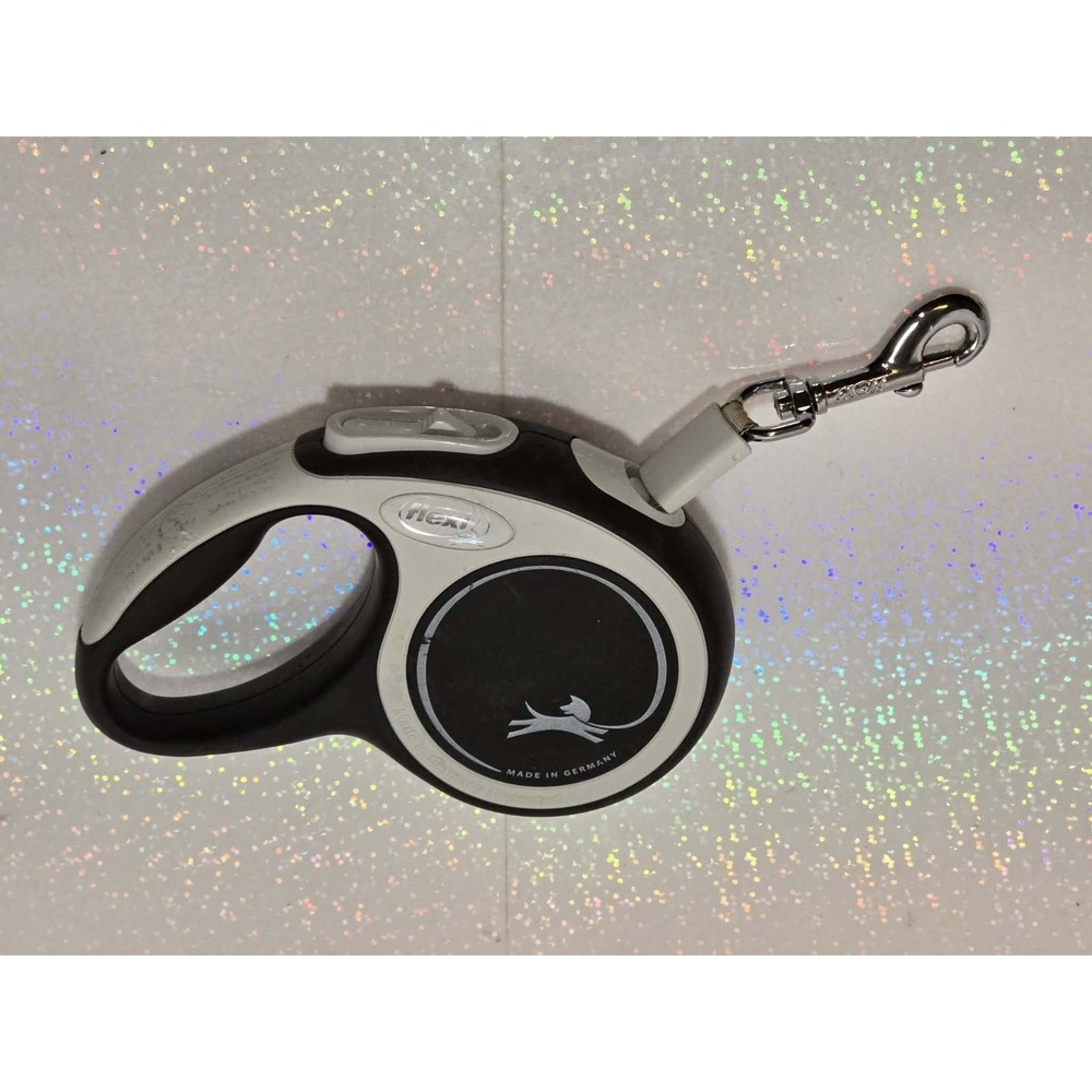 🐾✨ Flexi Retractable Dog Leash‎ Black & Gray Made in Germany GUC